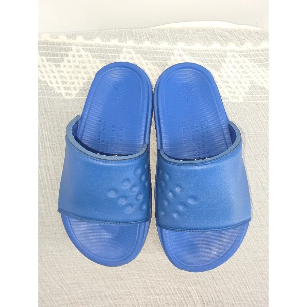 Jordan 23 Engineered Slides Royal Blue Kids Youth Sandals Jumpman Logo